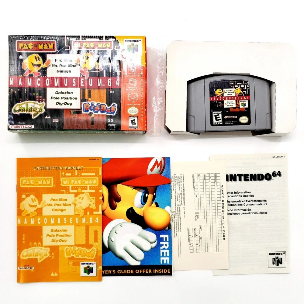 Namco Museum 64 (Nintendo 64, 1999) Authentic Complete Tested & Works